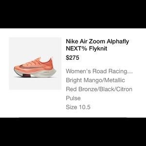 Nike Air Zoom Alphafly Running Shoes